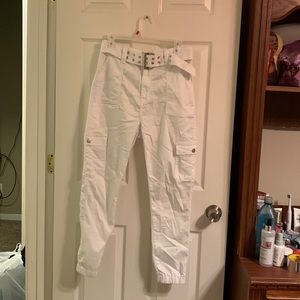 VIP jeans white belt NWT